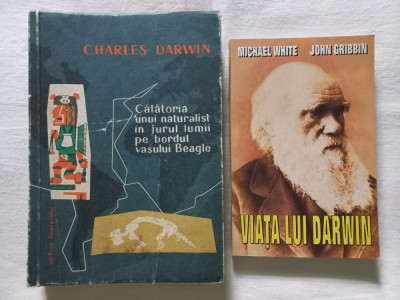 CALATORIA UNUI NATURALIST IN JURUL LUMII PE..- CHARLES DARWIN + VIATA LUI DARWIN foto