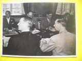 HOPCT 541 T - FOTOGRAFIE VECHE-D= 18/13 CM- CONFERINTA EUROPEANA -PLANUL MARSHALL -1947-FOTO AGENTIA NEW YORK TIMES PHOTOS 1947