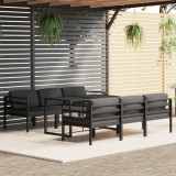 VidaXL Set mobilier de grădină cu perne, 7 piese, antracit, aluminiu 3115923