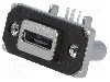 Conector USB AB micro, in&amp;#351;urubare, pentru PCB, pt. montare pe panou, AMPHENOL - MUSB-K152-30