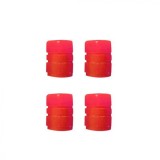 Cumpara ieftin Set 4 capace pentru supapa cauciucuri, fosforescente, universale, ABS, rosu