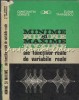 Minime &amp; Maxime Functii Reale - Constantin Udriste, Elena Tanasescu - Matematica, Tehnica 1980, Bucuresti, 191 Pagini