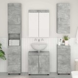 Cumpara ieftin Set de mobilier pentru baie TULUM 5 buc. Gri din beton