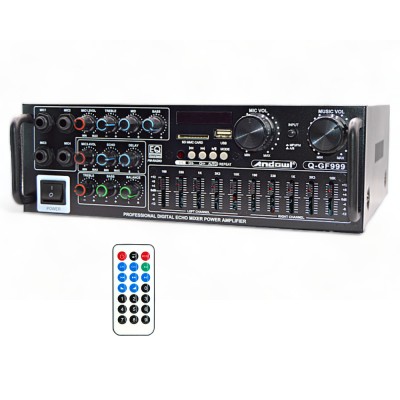 Amplificator Karaoke GF999, BT, SD card, EQ, MP3 foto