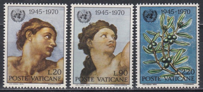Vatican 1970 - A 25-a aniversare a ONU, MNH