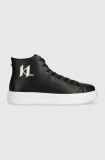 Cumpara ieftin Karl Lagerfeld sneakers din piele MAXI KUP culoarea negru, KL52265