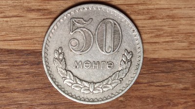 Mongolia - moneda de colectie rara ! - 50 mongo / menge 1980 - superba ! foto