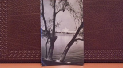 R.P.R. - BUCURESTI - LACUL HERASTRAU SI CASA SCINTEII - CIRCULATA, TIMBRATA. foto