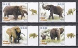 Sao Tome si Principe 2020 - Elefanți - "Loxodonta africana", Serie cu Tapsuri fără perforații, MNH