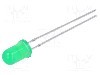 Dioda LED, 5mm, verde, 150...350mcd, 20mA, 1,9...2,4V, BRIGHTEK (EUROPE) - N0G02L47