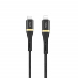 Cablu Date Si Incarcare USB Type C - Lightning 1,2m Negru, Apple