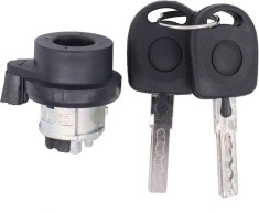 Cilindru contact + 2 chei pentru Audi A1 A3 A4 TT Q3, VW Golf V VI VII, Jetta, Passat, Polo, Caddy, Tiguan, Transporter, Seat Leon, Skoda Octavia | Ec