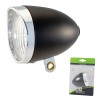 Far Bicicleta Retro BTA, 3 LED, Negru - Lumina Vintage pentru Bicicleta