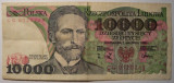Bancnota - Polonia - 10000 Zlotych 1988