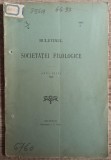 Buletinul Societatei Filologice// 1905, procesele verbale ale sedintelor