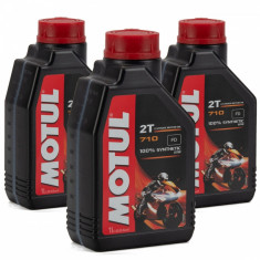 Set 3 Buc Ulei motor Motul 710 2T Synthetic Ester FD 1L 104034 foto