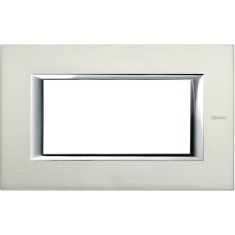 Rama Ornament 4M metal Axolute Bticino aluminiu periat HA4804XC