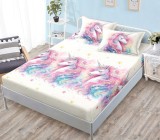 Husa Pat cu Elastic 3 Piese 180x200 cm + 2 Fete Perna 50x75 cm Vano HP128