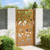VidaXL Poartă de grădină Design cu lumină oțel rezistent la intemperii