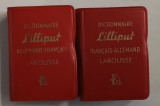 DICTIONNAIRE LILLIPUT ALLEMAND - FRANCAIS / FRANCAIS - ALLEMAND , 2 VOLUME , FORMAT LILLIPUT , 1961