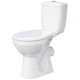 Vas wc cu rezervor + mecanism + capac, set Kadda K33-005, alb, evacuare orizontala, montaj pe pardoseala