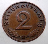 2.629 GERMANIA 2 REICHSPFENNIG 1938 E, Europa, Bronz