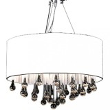 VidaXL Candelabru cu 85 de cristale, alb