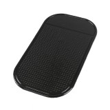 Cumpara ieftin Suport universal din silicon cauciucat, antiderapant si lipicios pentru chei sau telefon, Negru, 13 X 7 cm