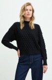 Answear Lab pulover femei, culoarea negru, light, cu turtleneck