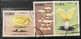 (STR3) Timbre serii Straine Cuba flora Ciuperci, Stampilat