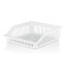 Organizator Frigider Plastic, Model Perforat, Culoare Alb, Dimensiuni 29x26x8.5 cm