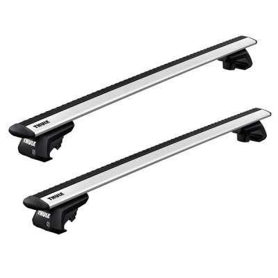 Bare transversale Thule Evo Raised Silver pentru Renault Clio III Sporter 2007-2012 foto