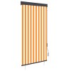 VidaXL Jaluzea tip rulou de exterior, alb și portocaliu, 100 x 250 cm