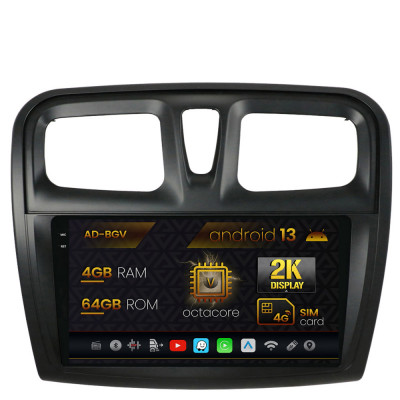 Navigatie Dacia Logan Sandero, Android 13, V-Octacore 4GB RAM + 64GB ROM, 9.5 Inch - AD-BGV9004+AD-BGRKIT375 foto