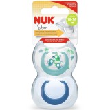 Set 2 suzete NUK STAR, SILICON, 18-36 luni, PASARE