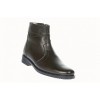 Oferta marimea 40- Ghete barbati maro, office, elegante din piele naturala, cu fermoar - LGB99MARO