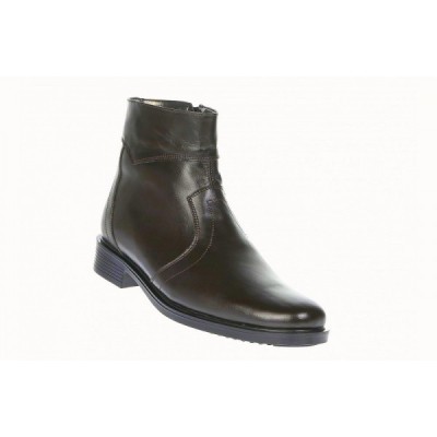 Oferta marimea 40- Ghete barbati maro, office, elegante din piele naturala, cu fermoar - LGB99MARO foto