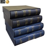 Album cu casetă LUX, piele ecologică &ndash; GRANDE standard A4 , culoare neagră