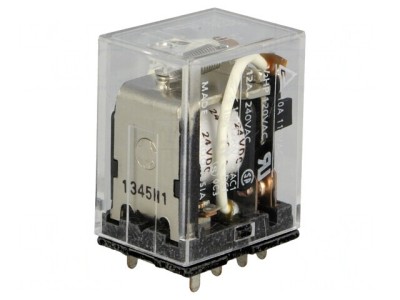 Releu Electromagnetic DPDT 24VDC 10A foto