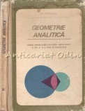 Cumpara ieftin Geometrie Analitica. Manual Pentru Clasa a XI-a Liceu - Gh. D. Simionescu