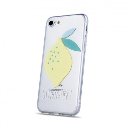 Husa Capac Silicon Ultra Slim Trendy Lemon Apple iPhone X / XS
