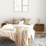 Dulapuri perete Gossi, 2 buc, 45x30x35 cm, lemn masiv pin, maro miere. Rafturi suspendate, etajere decorative
