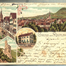 AD 631 C. P. VECHE - GRUSS AUS REUTLINGEN-GERMANIA -CIRC 1902 LA BRAILA-PETRIDES