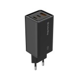ColorWay - Wall Charger (CW-CHS039PD-BK) - USB QC, 2xType-C PD, Multi Fast Charging, GaN3 Pro, 65W, Auto ID - Black