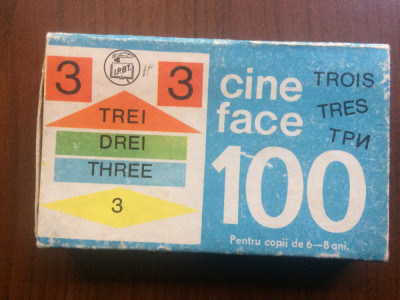 CINE FACE 100 pentru copii de 6-8 ani joc romanesc din epoca de aur RSR anii &amp;#039;80 foto