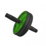 Cumpara ieftin Rola abdominala dubla 2 in 1 pentru exercitii fitness, verde, Iso