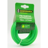 Fir motocoasa, trimmer, 2.7mmx15m, profil stea, Gospodarul Profesionist, MC0043.21