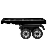 Semiremorca pentru camion electric copii Mercedes Actros sau SCANIA R-SERIES, roti moi EVA, neagra