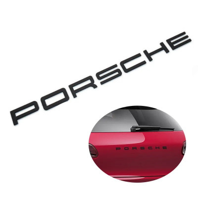 Emblema Porsche Hayon Oe Porsche Negru 99155923591 foto