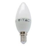 Bec LED E14 C37 5.5W 470lm 6000K alb rece CIP SAMSUNG V-TAC, Vtac